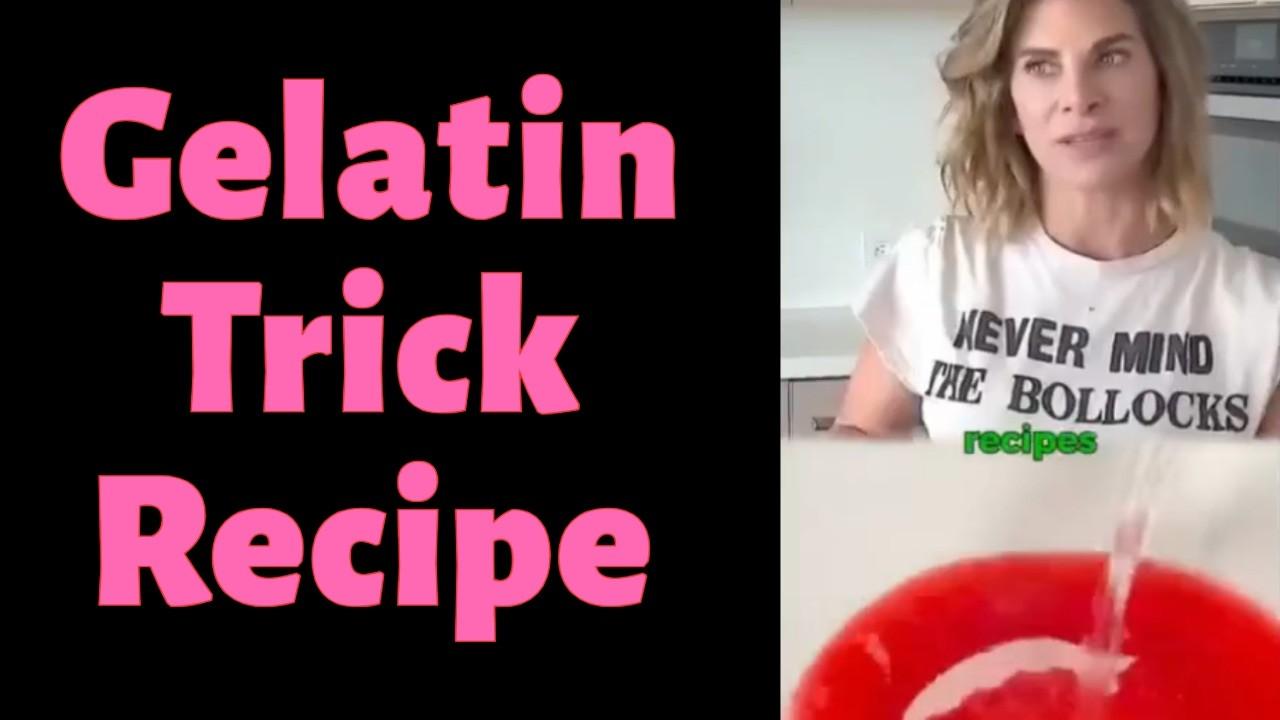 Gelatin Trick Recipe Only: The Simplest 3 Ingredient Version